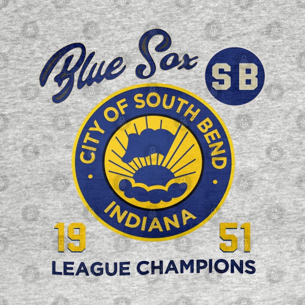 South Bend Blue Sox • AAGPBL Patch by The MKE Rhine Maiden